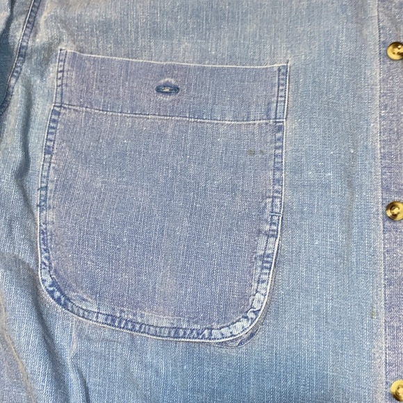 VTG Tommy Hillfiger Blue Button-down Y2K mini embroidery - Picture 9 of 11